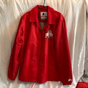 Ohio State red jacket. Quilted lining. Extra large. For women or men.